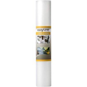 Clear Classic Shelf Liner - Durable Non Adhesive Fridge Liner - Easy to Install